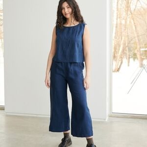 NWOT Linenfox Ocean Pants- Navy, XXS